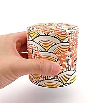 Amazon｜ヤマコー 茶筒 はいからさん S モダン青海波 88088